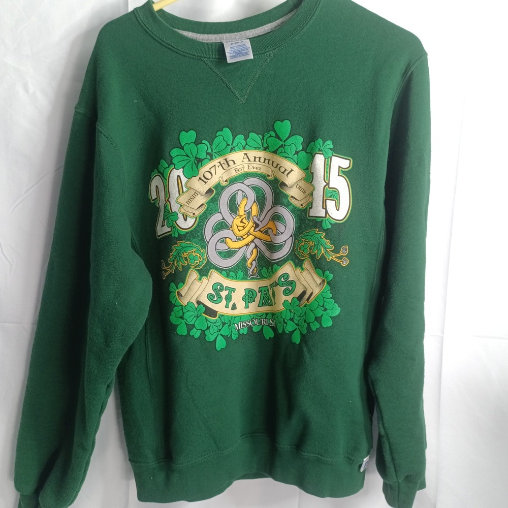 Russell Athletic Missouri S&T St Patricks Day 2015 Sweatshirt Green Small